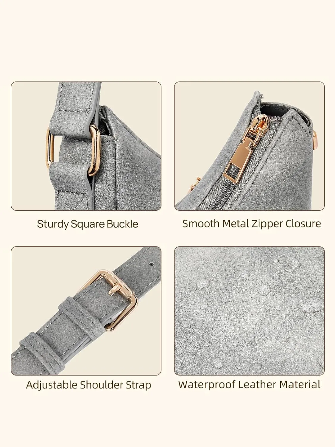 Telena Crossbody Bags for Women Trendy Vegan Leather Purse Shoulder Bag Hobo Bucket Large Capacity