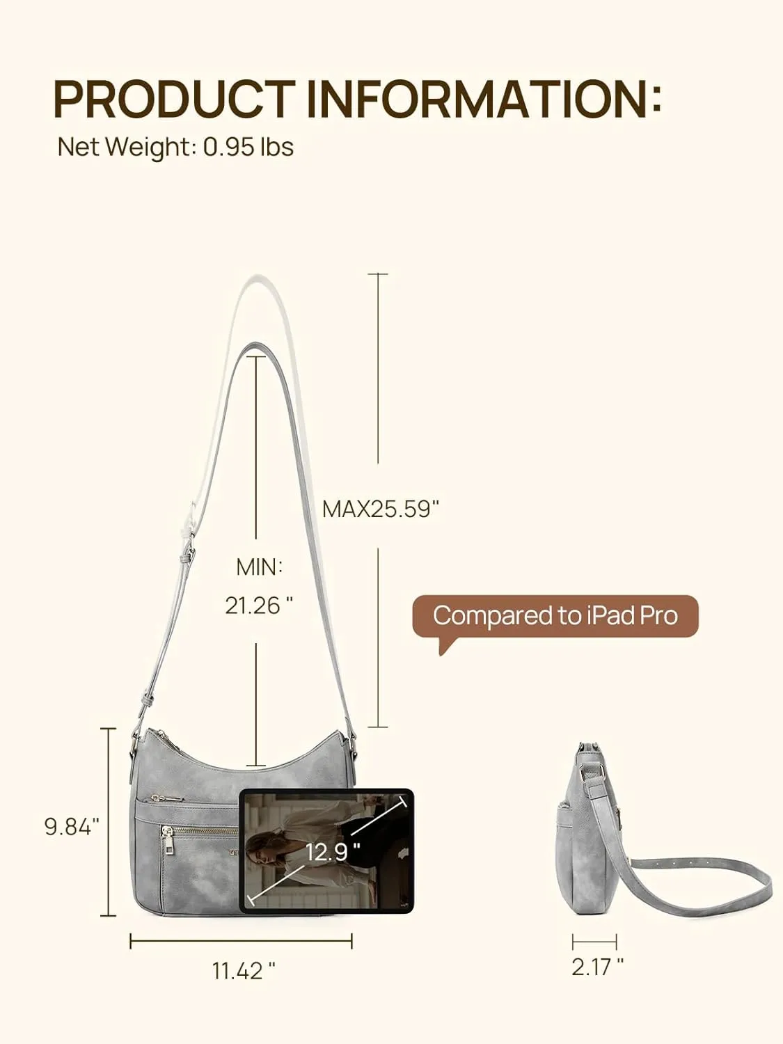 Telena Crossbody Bags for Women Trendy Vegan Leather Purse Shoulder Bag Hobo Bucket Large Capacity