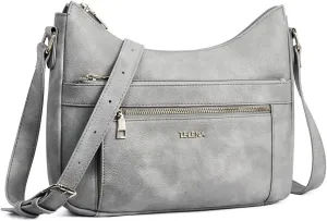 Telena Crossbody Bags for Women Trendy Vegan Leather Purse Shoulder Bag Hobo Bucket Large Capacity
