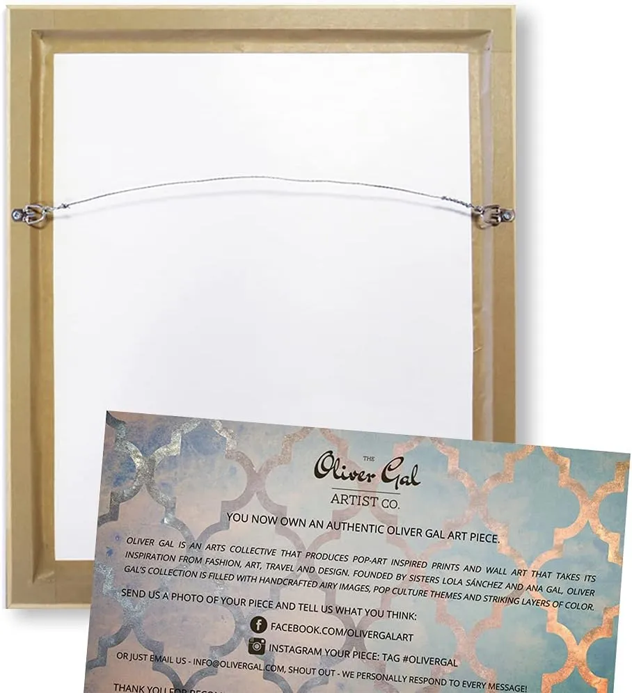 The Oliver Gal Artist Co. Fashion and Glam Framed Wall Art Canvas Prints, Bags-Orange' Travel Essentials Home Décor, 10 in x 15 in, Brown, White