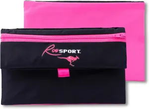 The RooSport Magnetic Running Pouch - Magnetic Pocket to Hold Cell Phone, Wallet, Earphones - Securely Carry Essentials While Running - Magnetic Closure for Convenience