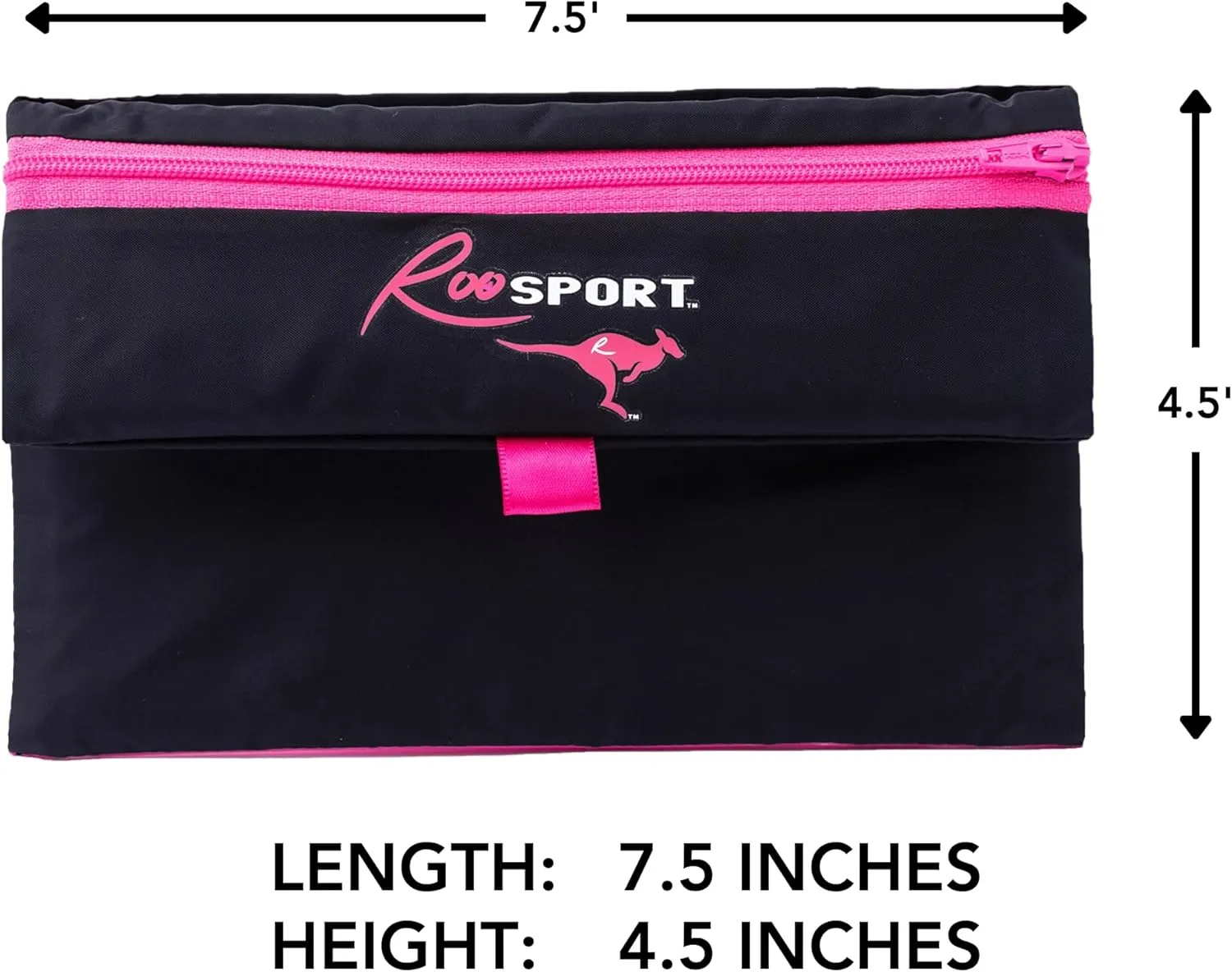 The RooSport Magnetic Running Pouch - Magnetic Pocket to Hold Cell Phone, Wallet, Earphones - Securely Carry Essentials While Running - Magnetic Closure for Convenience