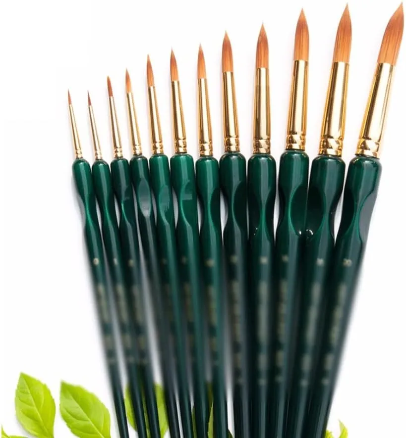 Three Wedge-Shaped Grip Painting Art Supplies Acrylic Brush Sleeve