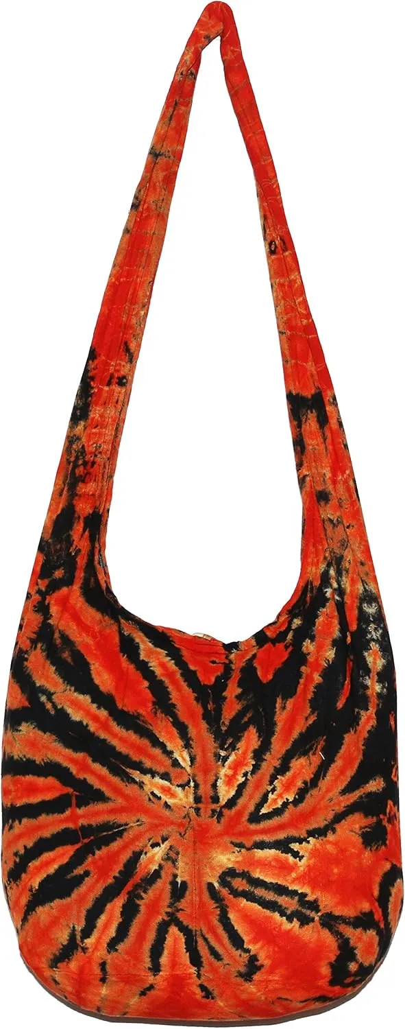 TIE DYE Bohemian Hipster Hobo Boho Hippie Crossbody Bag Purse Twist 39"