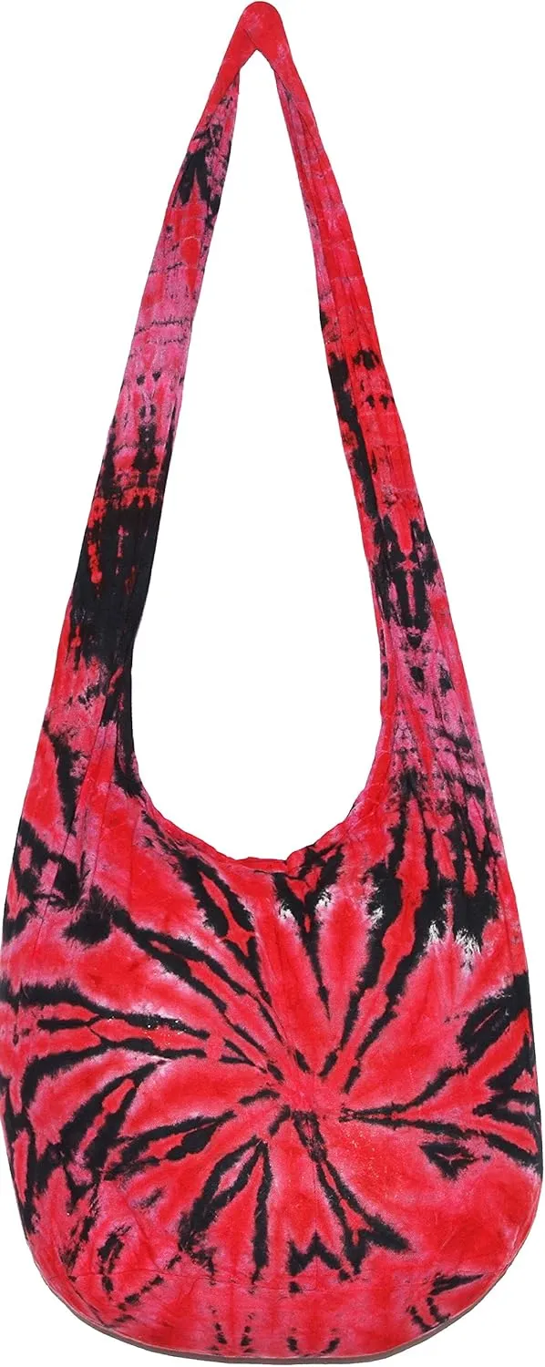 TIE DYE Bohemian Hipster Hobo Boho Hippie Crossbody Bag Purse Twist 39"