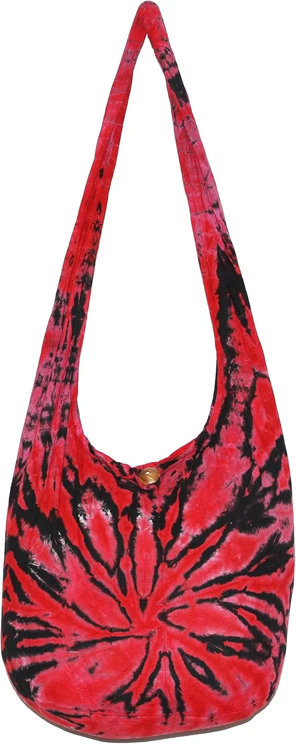 TIE DYE Bohemian Hipster Hobo Boho Hippie Crossbody Bag Purse Twist 39"