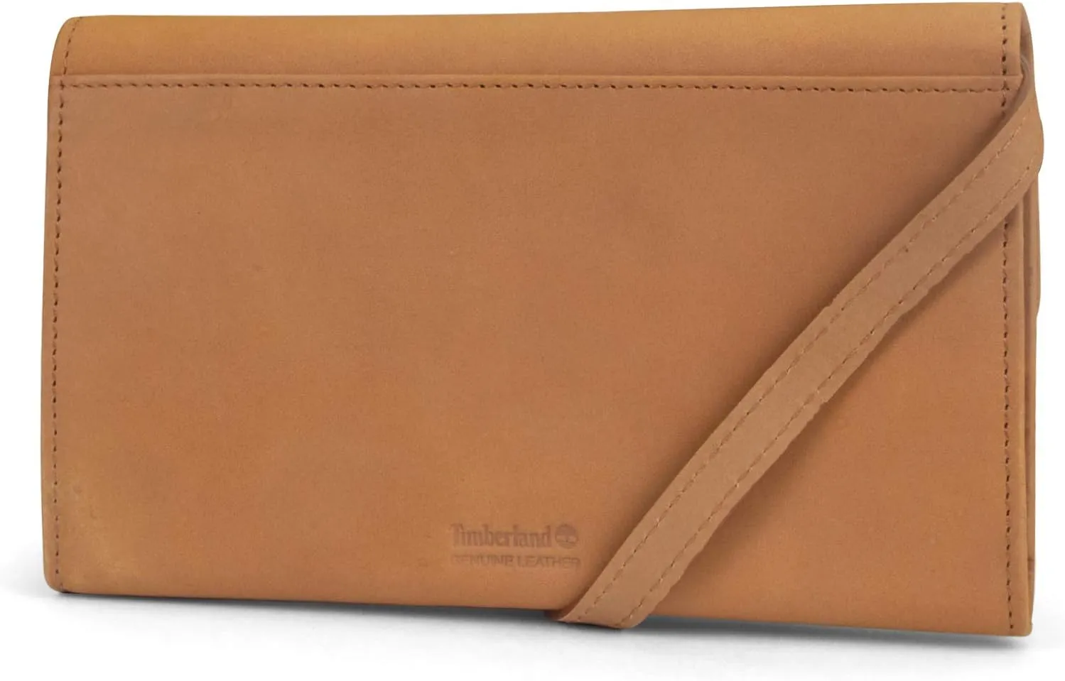Timberland Women's Rfid Leather Crossbody Wallet Phone Bag With Detachable Crossbody Strap, Wheat (Nubuck), One Size