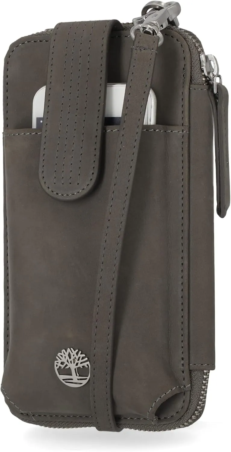 Timberland Women's RFID Leather Phone Crossbody Wallet Bag