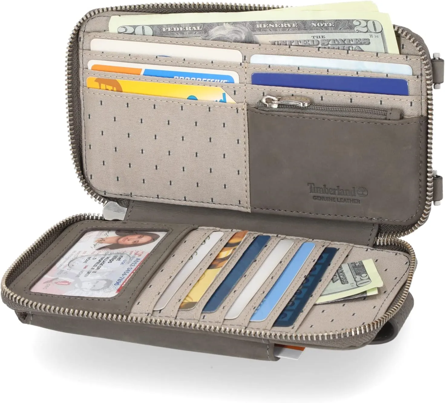 Timberland Women's RFID Leather Phone Crossbody Wallet Bag