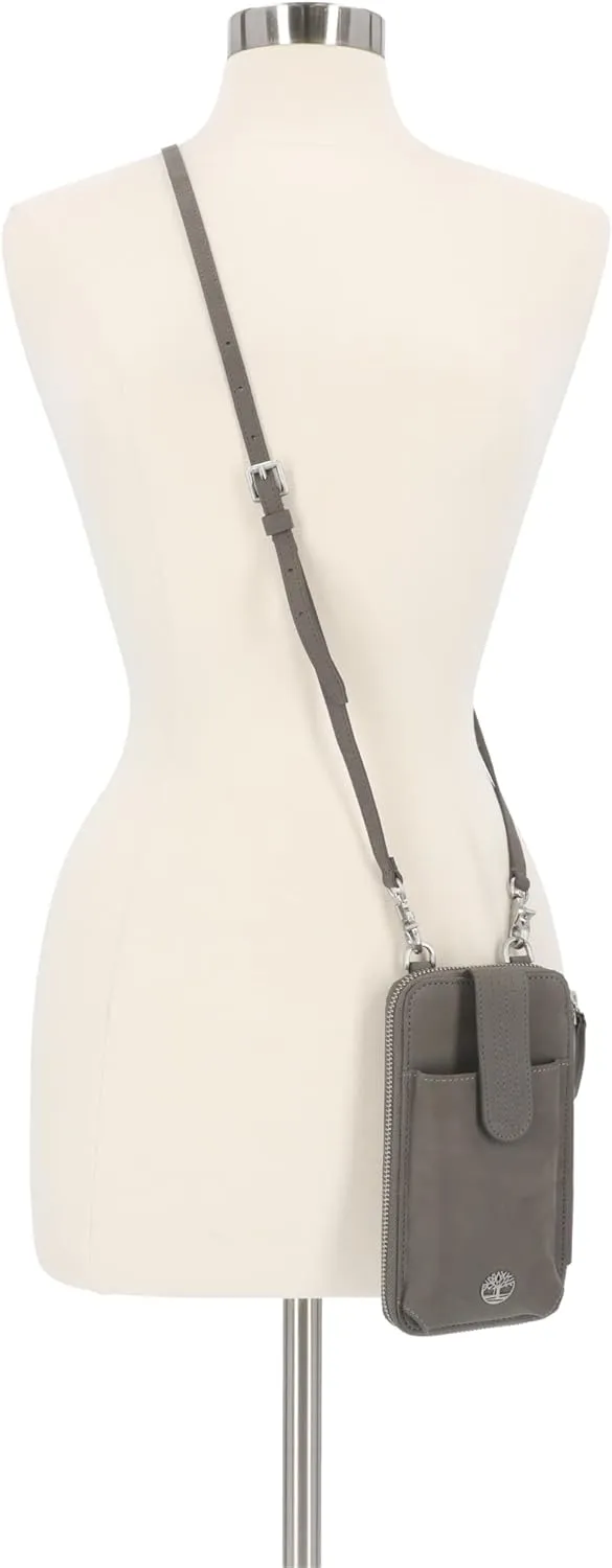 Timberland Women's RFID Leather Phone Crossbody Wallet Bag