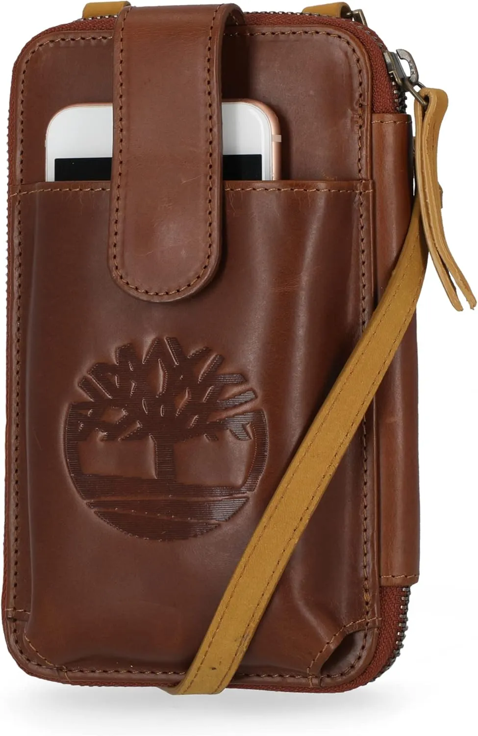 Timberland Women's RFID Leather Phone Crossbody Wallet Bag