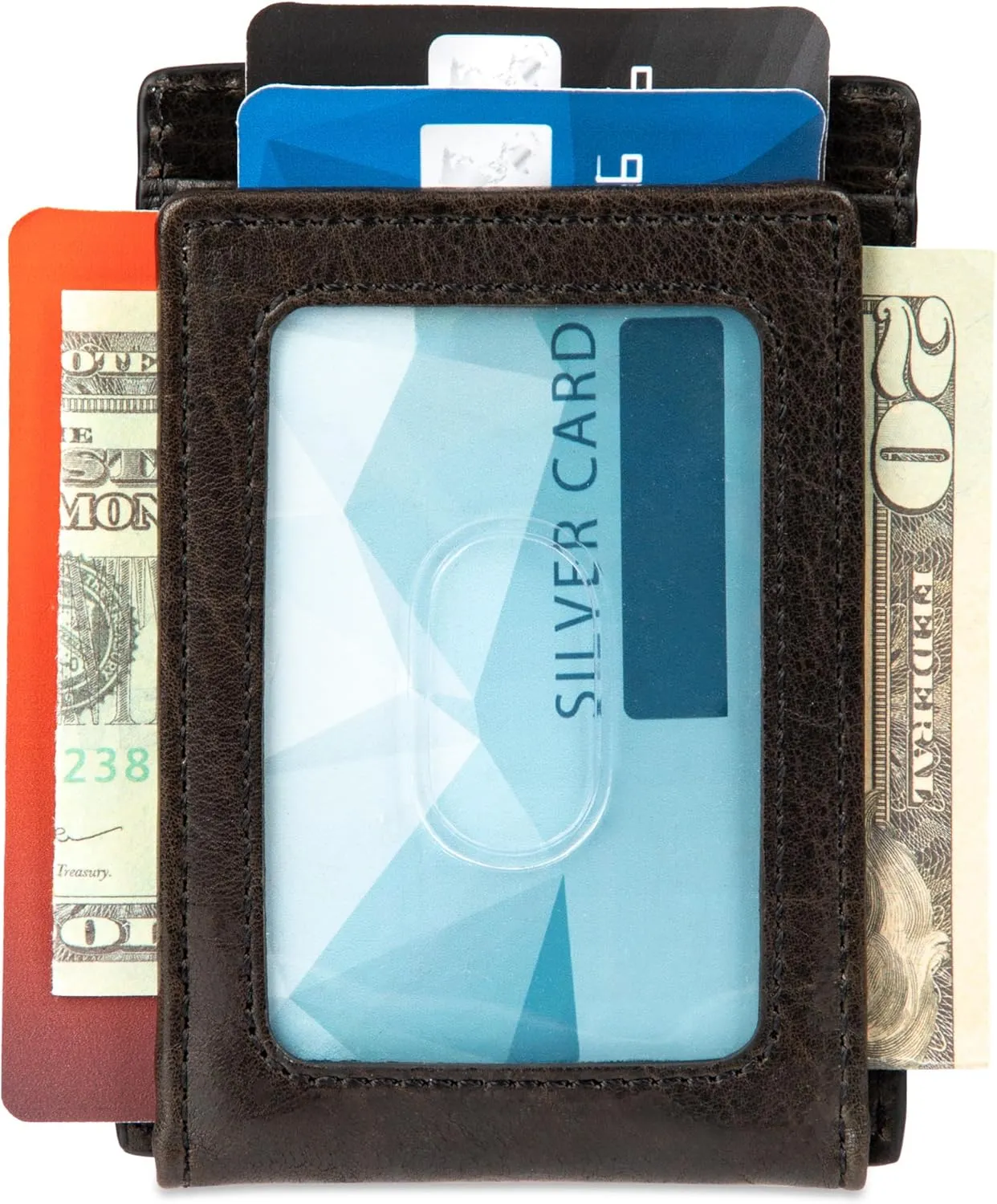 Tommy Bahama Men's Two Tone Magnetic Front Pocket Wallet