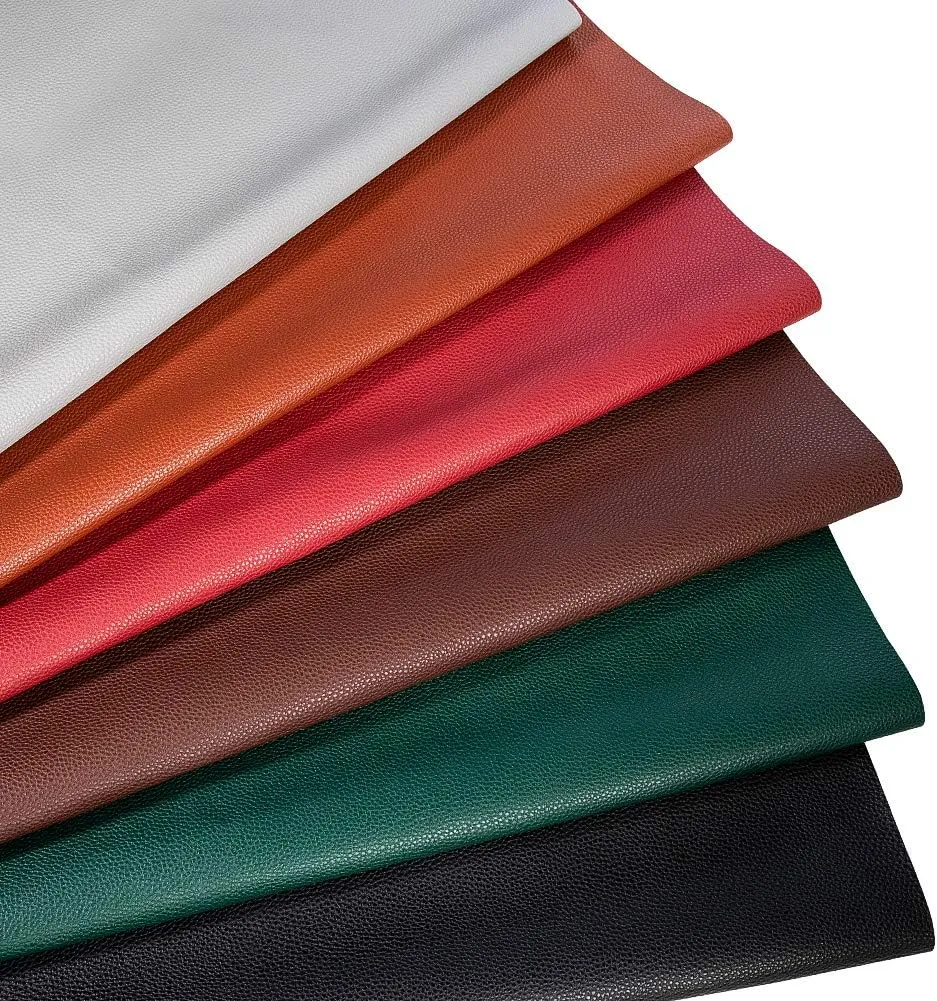 TORRAMI Soft Synthetic PU Fabric Material Faux Leather Sheets 2 Yards 54" x 72", 0.95mm Thick for Upholstery, DIY Crafts, Pebbled Pattern Brown
