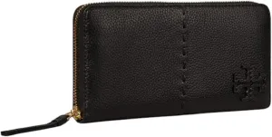 Tory Burch McGraw Zip Continental Wallet (Black)