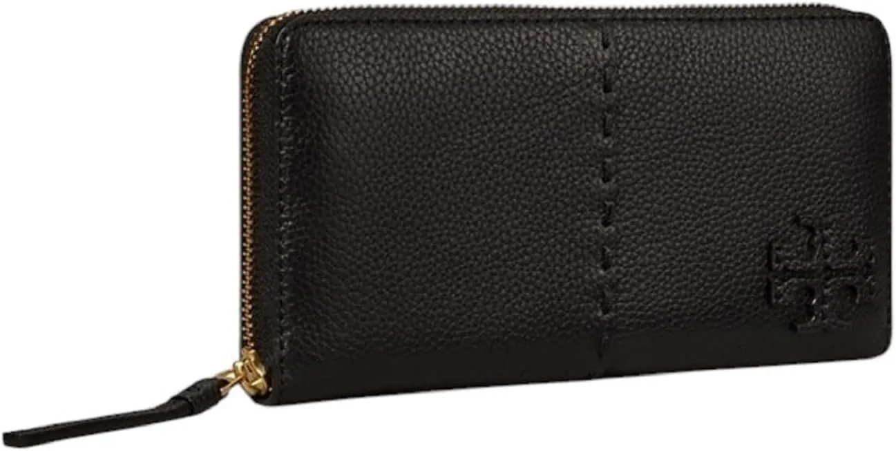 Tory Burch McGraw Zip Continental Wallet (Black)