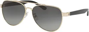 Tory Burch TY6070 Sunglasses 327111-57 -, Lt Grey Gradient TY6070-327111-57