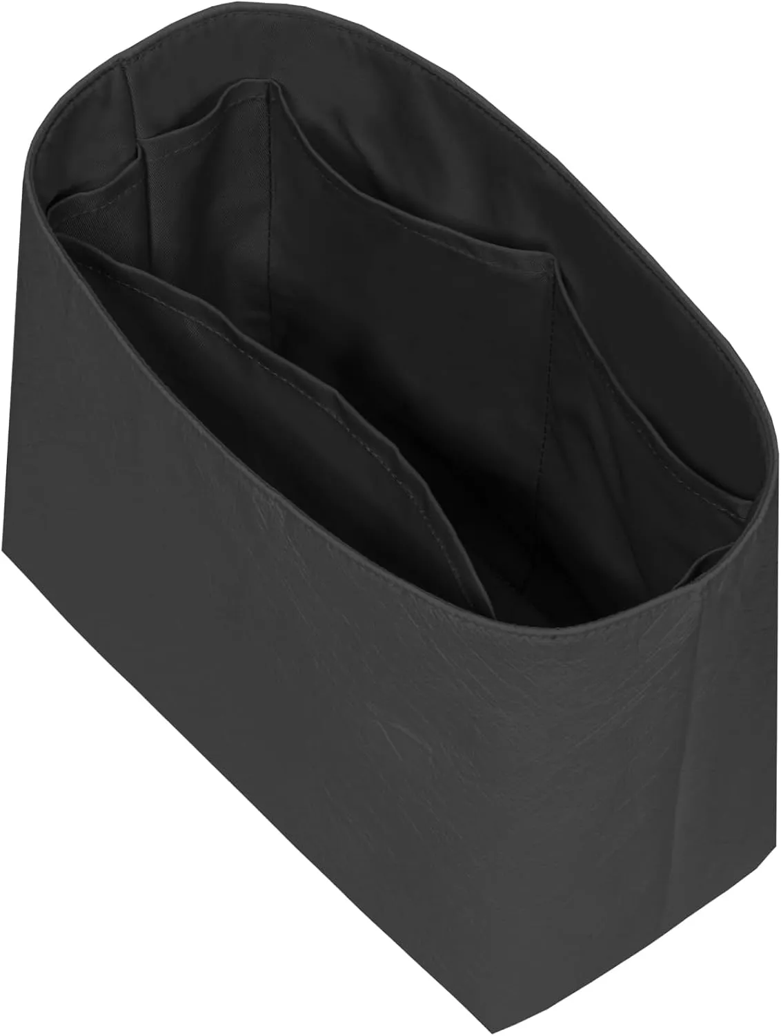 Tote Bag Organizer Insert for GOYARD Hobo Bag JianDian handbag, Custom Fit Inside Premium Black Lightweight WaterResistant Purse Insert with Cup Holder Accessories