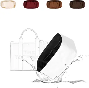 Tote Bag Organizer Insert, Lightweight Insert Compatible with M.arc Jacobs Medium Tote, Waterproof Dupontpaper Surface and Silky Satin Lining(MJ Midum, Black)