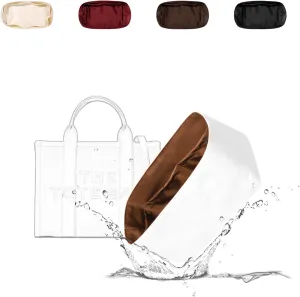 Tote Bag Organizer Insert, Lightweight Insert Compatible with M.arc Jacobs Medium Tote, Waterproof Dupontpaper Surface and Silky Satin Lining(MJ Midum, Gold)