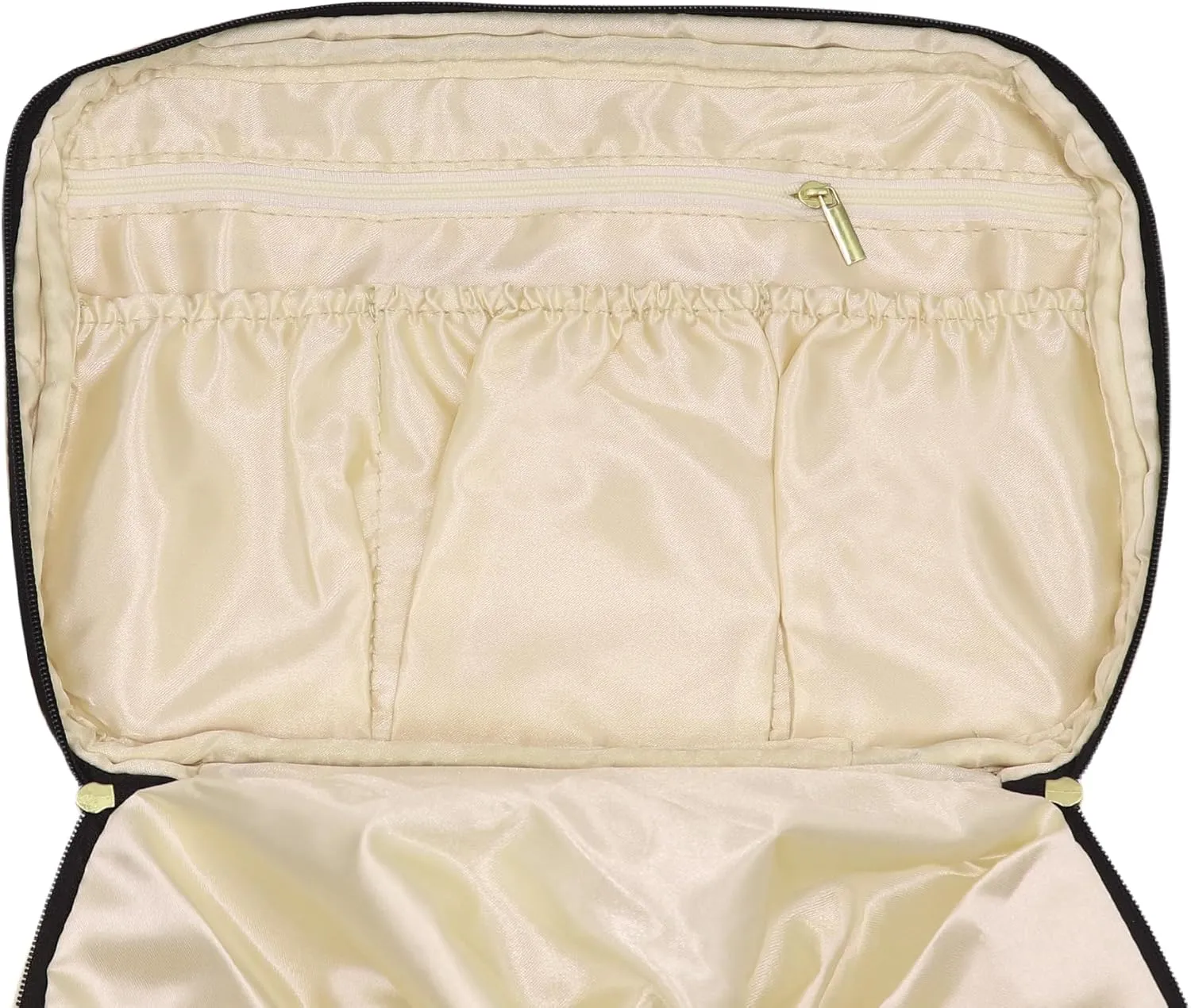 Travel Underwear Organizer Bag Satin Drawstring Bags Pack Cube Storage Pouch Lingerie Bra Socks Bag Toiletry Bag,Cream 7#