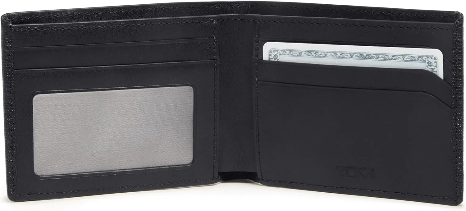 TUMI - Nassau Double Billfold Wallet - Card Holder Wallet for Men & Women - RFID Wallet Protection - Nappa Leather Material - Embossed Black
