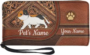 Tuoxiukan Custom Cat Wallets with Name Scottish Fold Cat Gifts Personalized Wristlet Wallets for Women Durable Waterproof Cash Envelope Wallet Long Purse