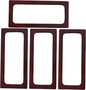 ULDIGI 4pcs Vintage Handbag Wooden Handles Retro Style Bag Replacement Handles for DIY Crafting for Handbag Shoulder Bag Messenger and Travel Accessories