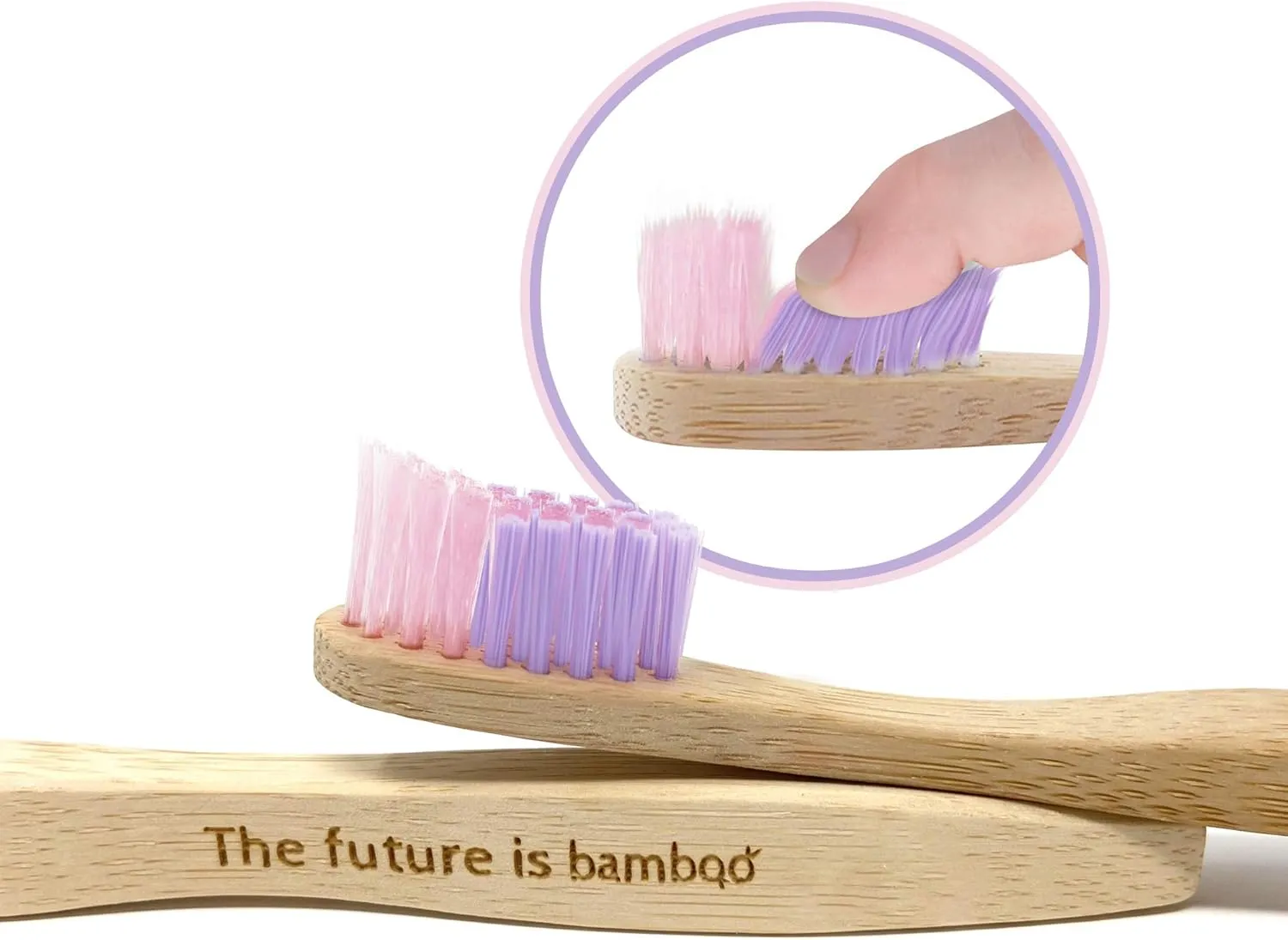 Unicorn Toothbrush for Kids - Made from Sustainable Bamboo for a Natural & Eco-Friendly Feel, Soft Wave Bristles, Biodegradable Wooden Handle | (Pack of 4, Unicorn)