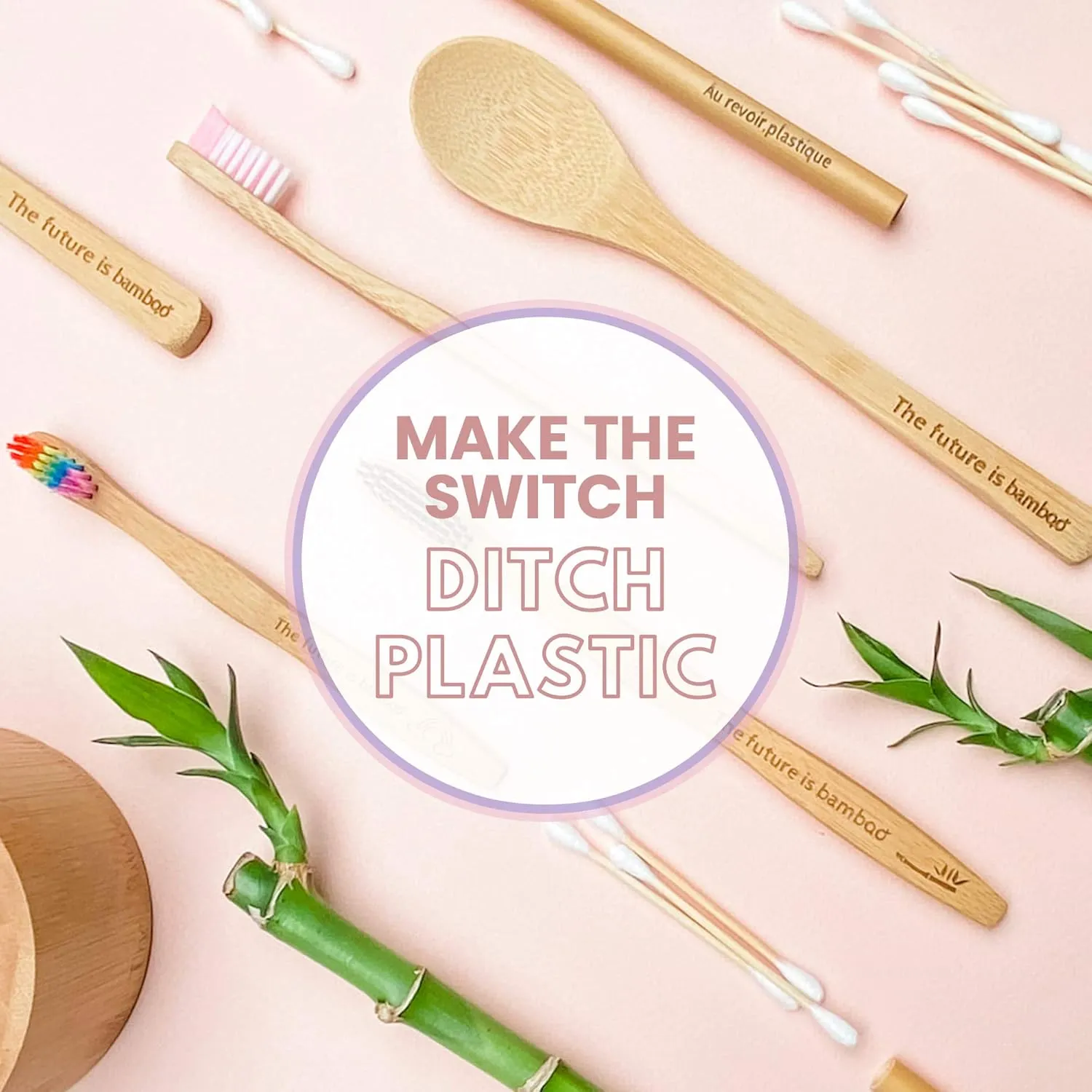 Unicorn Toothbrush for Kids - Made from Sustainable Bamboo for a Natural & Eco-Friendly Feel, Soft Wave Bristles, Biodegradable Wooden Handle | (Pack of 4, Unicorn)