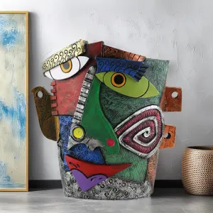 Unique Head Planter for Indoor Plants,Abstract Face Planters Pots Head,Funny Face Flower Pot,Colorful Plant Pots for Outdoor Garden Decor and Home Art Decoration (1)