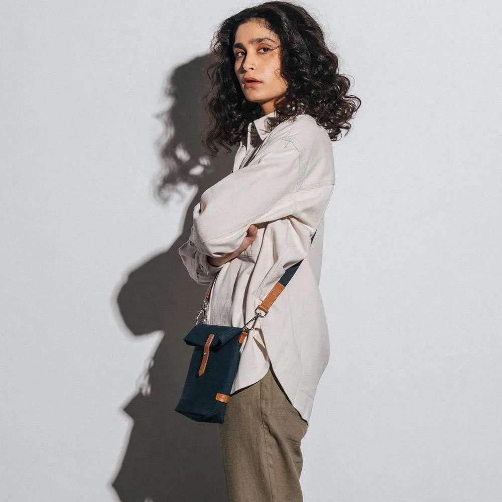 Unisex All Sunday Crossbody Messenger Bag | Trendy Cotton Handbag Purse | Shoulder Bag Organiser
