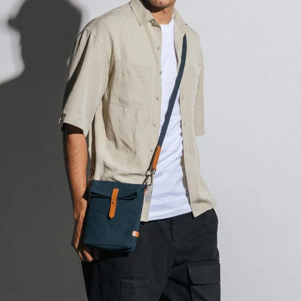 Unisex All Sunday Crossbody Messenger Bag | Trendy Cotton Handbag Purse | Shoulder Bag Organiser