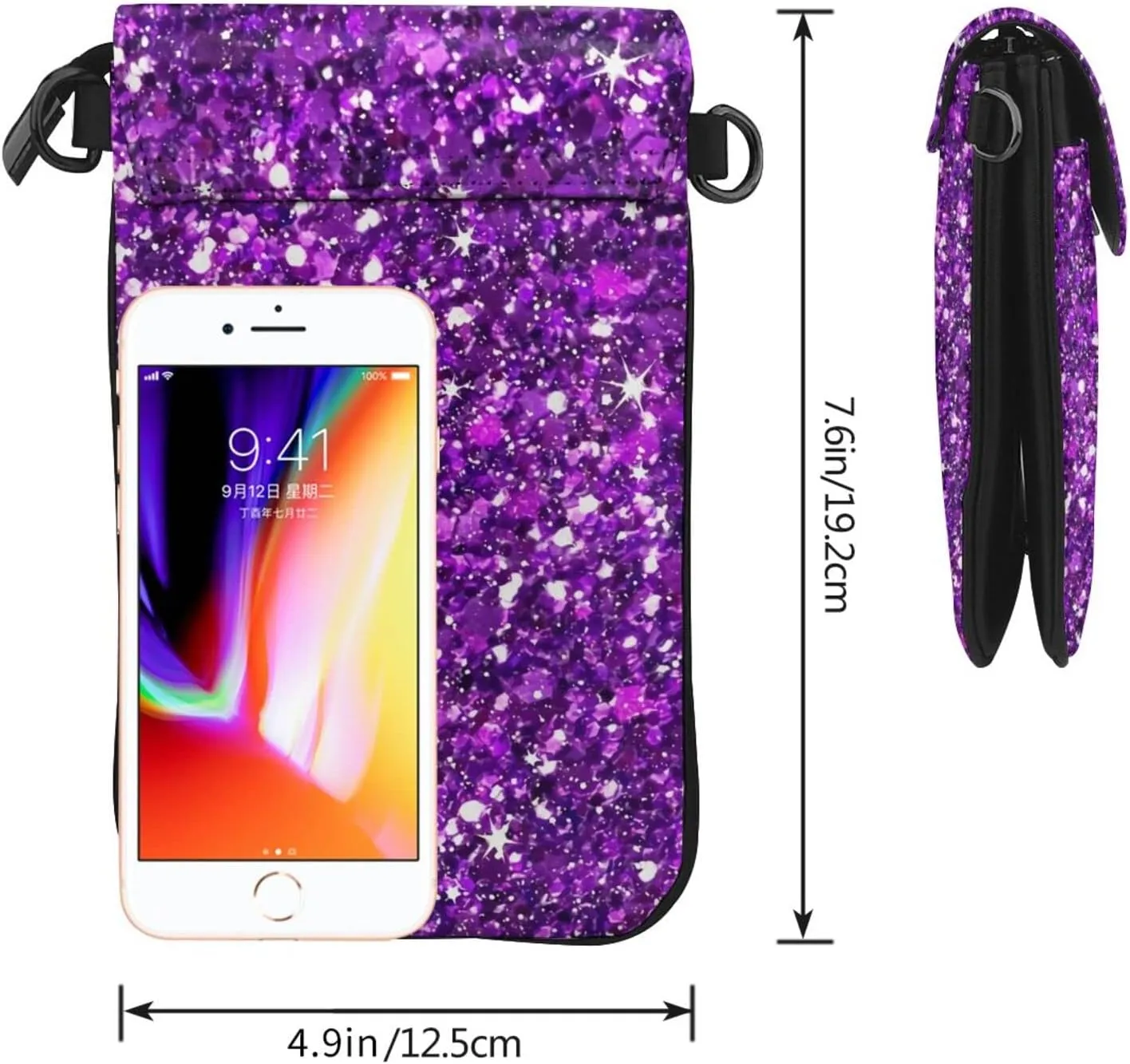 Universal Ani-Theft Crossbody Cell Phone Purse Leather Mini Cell Phone Pouch