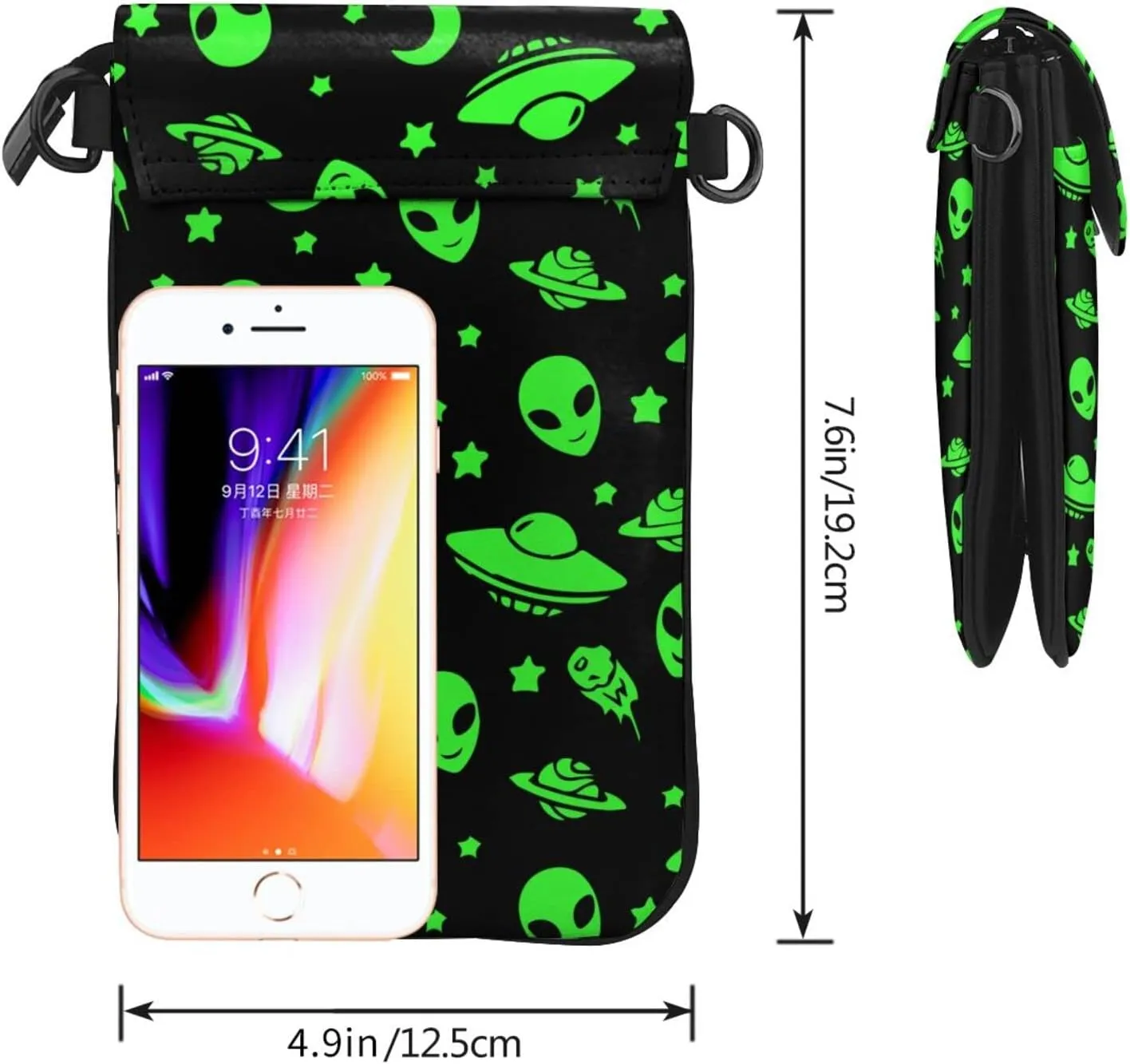 Universal Ani-Theft Crossbody Cell Phone Purse Leather Mini Cell Phone Pouch
