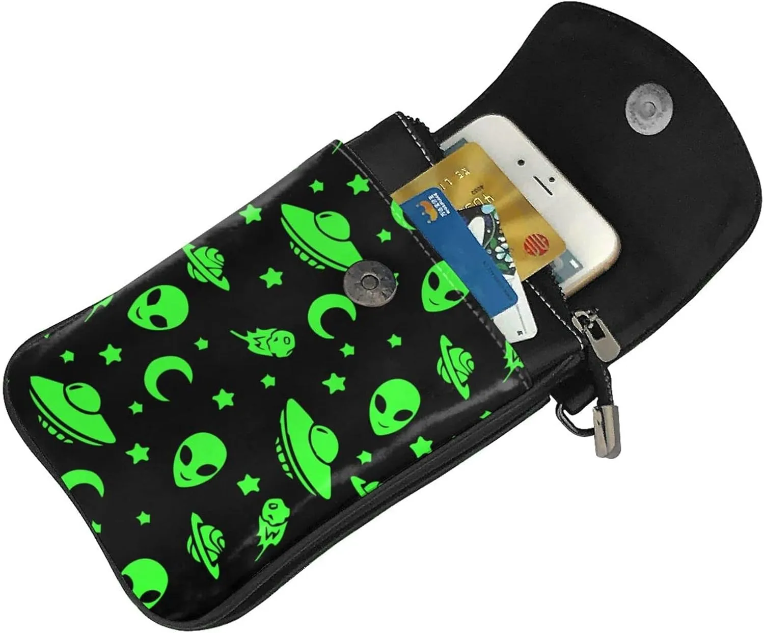 Universal Ani-Theft Crossbody Cell Phone Purse Leather Mini Cell Phone Pouch