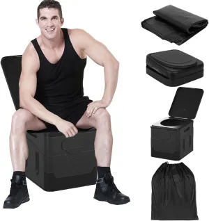 Updated Portable Toilet for Camping,Camping Toilets Portable Potty for Adults Porta Potty Camp Toilet for Boat/Hiking/Long Trips/Caravans