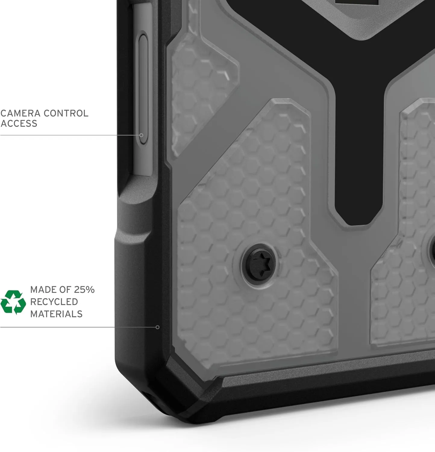 URBAN ARMOR GEAR UAG Designed for iPhone 16 Pro Max Case 6.9" Pathfinder Clear Ash Compatible with MagSafe Charging Rugged Shockproof MIL-STD Protective Cover   Magnetic Ring Stand Black Bundle Set