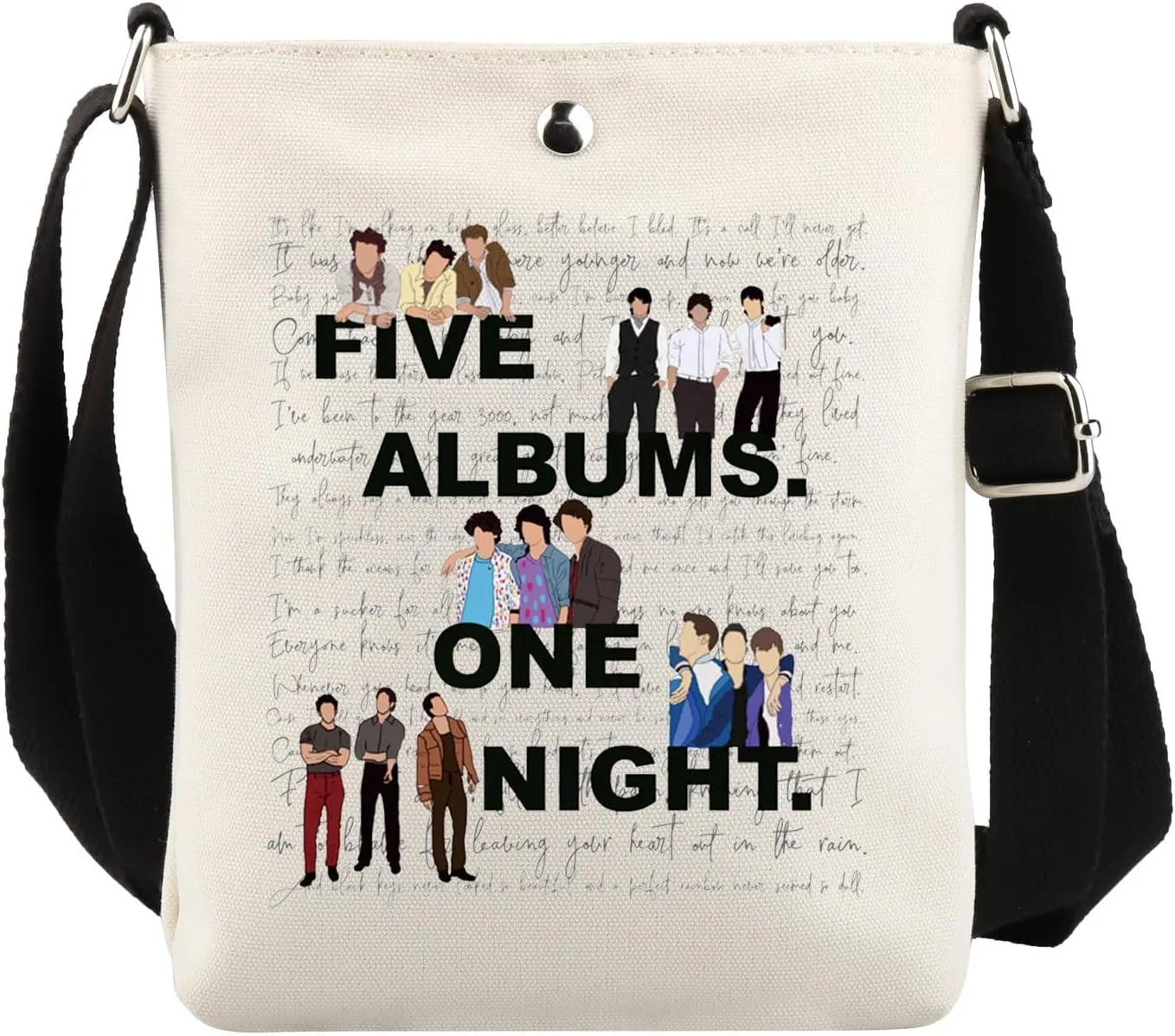 VAMSII Singer Album Inspired Merch Singer Band Crossbody Bag Music Group Band Fans Gifts Music Lover Gift