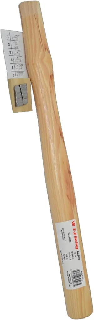 Vaughan E-Z Swing Hickory 32-48 OZ Machinist Hammer Replacement Handle 62503, Brown