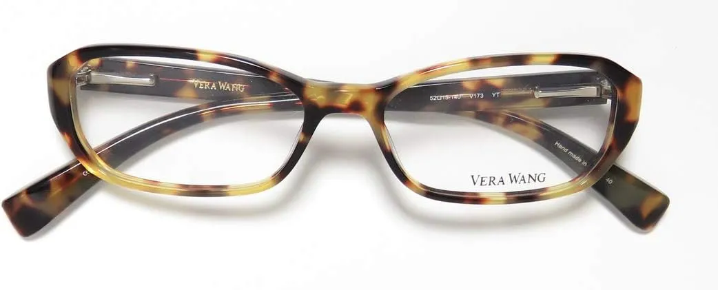 Vera Wang V173 Womens Designer Rhinestones Flexible Hinges Authentic Contemporary Beautiful Hip Eyeglasses/Eyewear