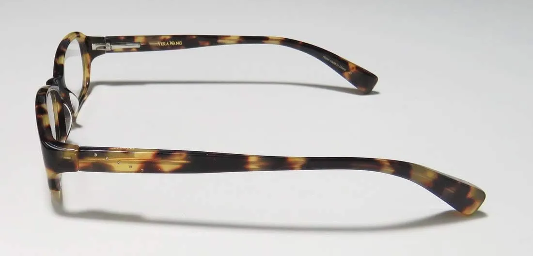 Vera Wang V173 Womens Designer Rhinestones Flexible Hinges Authentic Contemporary Beautiful Hip Eyeglasses/Eyewear