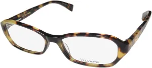 Vera Wang V173 Womens Designer Rhinestones Flexible Hinges Authentic Contemporary Beautiful Hip Eyeglasses/Eyewear