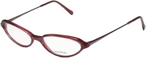Vera Wang V47 Womens/Girls Cat Eye Full-rim Stunning Made In Italy Eyeglasses/Eyeglass Frame (50-15-130, Dark Fuchsia)