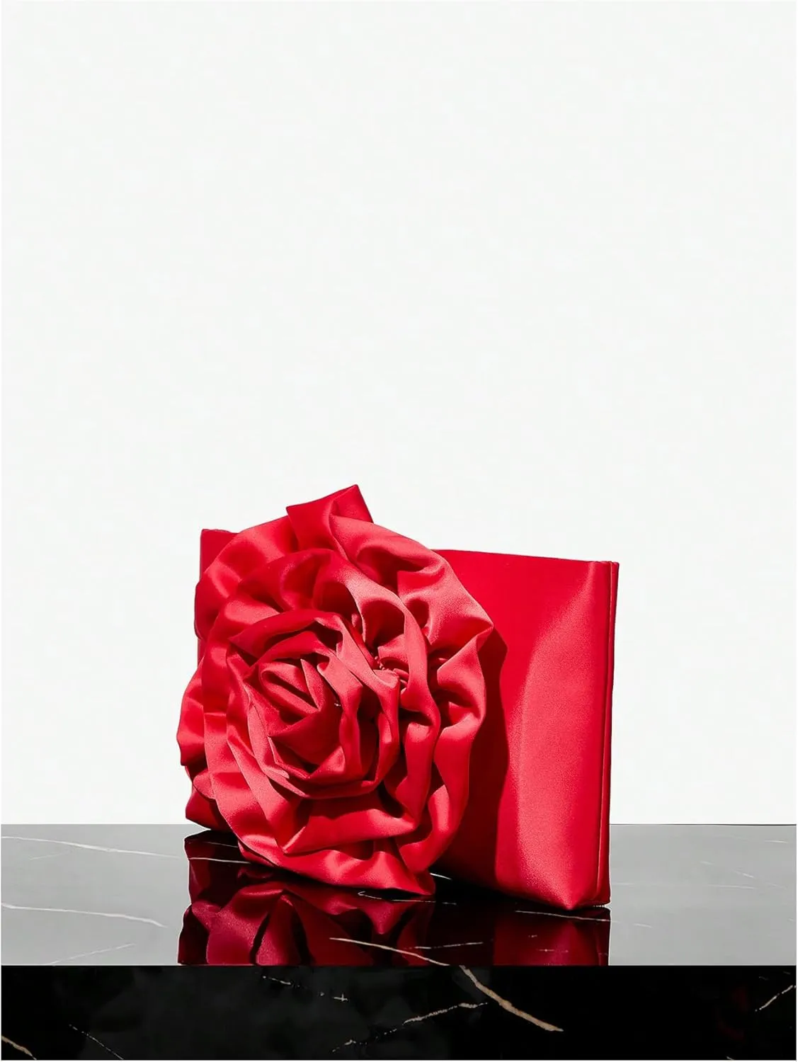 Verdusa Women's Floral Clutch Purses Satin Clutch Evening Bags Party Handbags