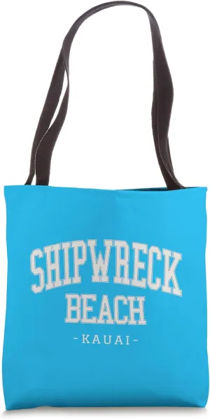 Vintage Vacation Souvenir Shipwreck Beach Kauai Hawaii Tote Bag