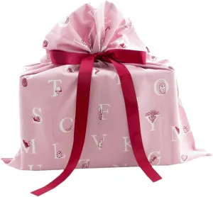 VZWraps Alphabet Reusable Fabric Gift Bag for Baby Shower, Teacher Gift, Child Birthday (Medium, 17 Inches Wide by 18 Inches High, Lilac)
