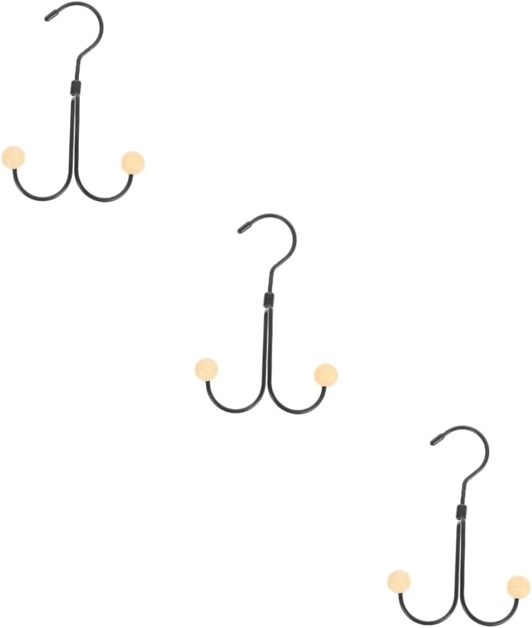 Wakauto Scarf Organizer Hanger Space Saving Purse Hanging Hook for Hats Bags Rotating Storage Rack for Closet Organization for Home Use