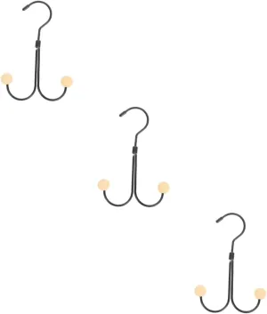 Wakauto Scarf Organizer Hanger Space Saving Purse Hanging Hook for Hats Bags Rotating Storage Rack for Closet Organization for Home Use