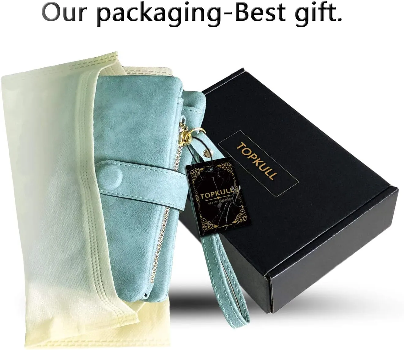 Wallets for Women Bifold Small Rfid Soft Leather Ladies Wallets Trifold Womens Wallets Billfolds Mini Wristlet Clutch Cute Zipper Coin Purse with Wrist Strap