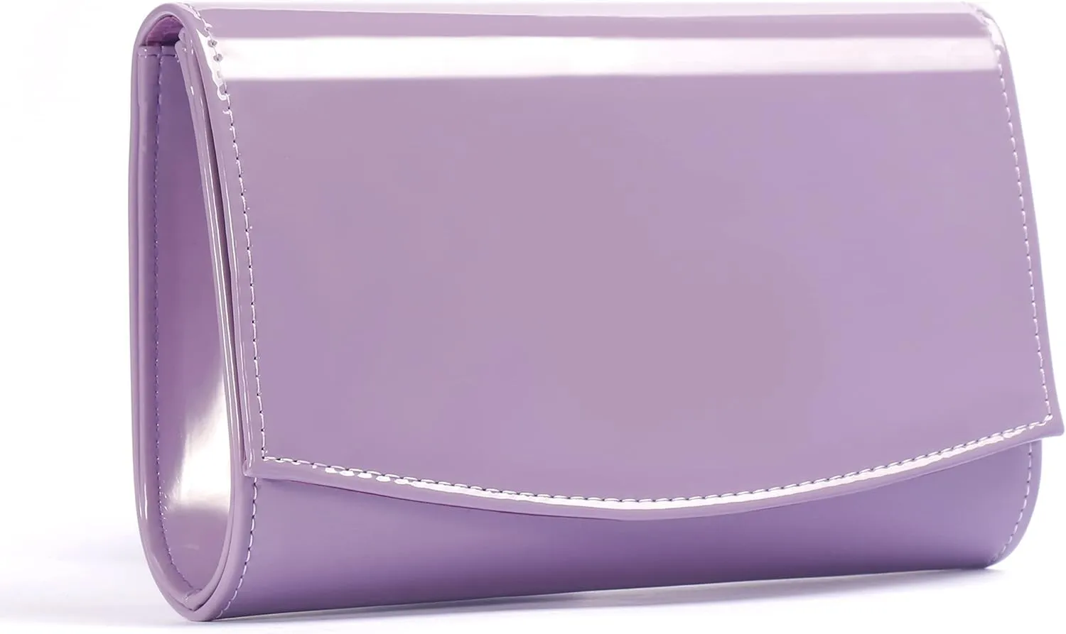 WALLYN'S Women Patent Leather Wallets Fashion Clutch Purses, Evening Bag Handbag Solid Color